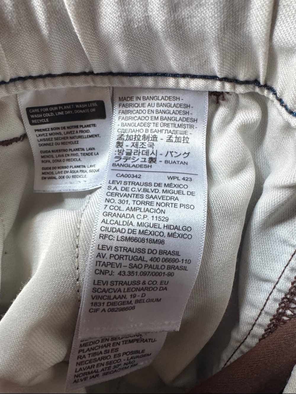 Levi’s XX Chino EZ Drawstring Pants - Brown- Men’s Size L - Picture 3 of 13